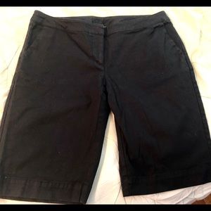 CAbi Black walking shorts size 10 excellent cond.
